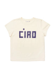 CLASSIC BLOCK CIAO TEE WITH STUDS