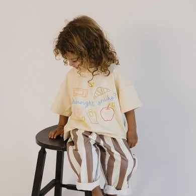 "WHO BROUGH SNACKS" ORGANIC COTTON TEE