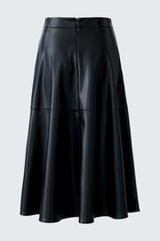 A LINE BLACK VEGAN LEATHER SKIRT