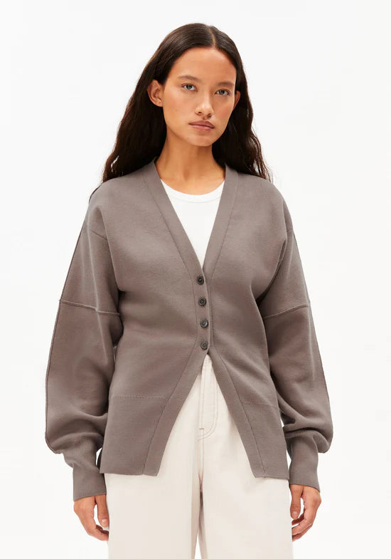COMPACT BARREL KNIT CARDIGAN