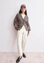 COMPACT BARREL KNIT CARDIGAN