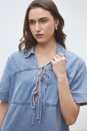 CLEVER DENIM DRESS