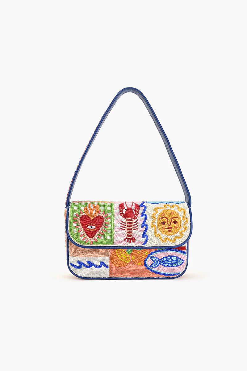 WOMEN'S SUN & SEA BEADED BAG