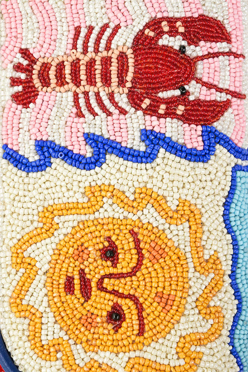 WOMEN'S SUN & SEA BEADED BAG