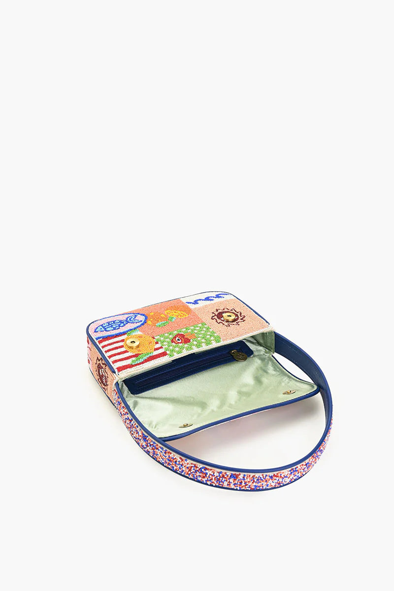 WOMEN'S SUN & SEA BEADED BAG