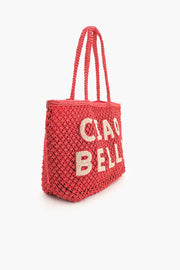 WOMEN'S CIAO BELLA BEADED MACRAME TOTE