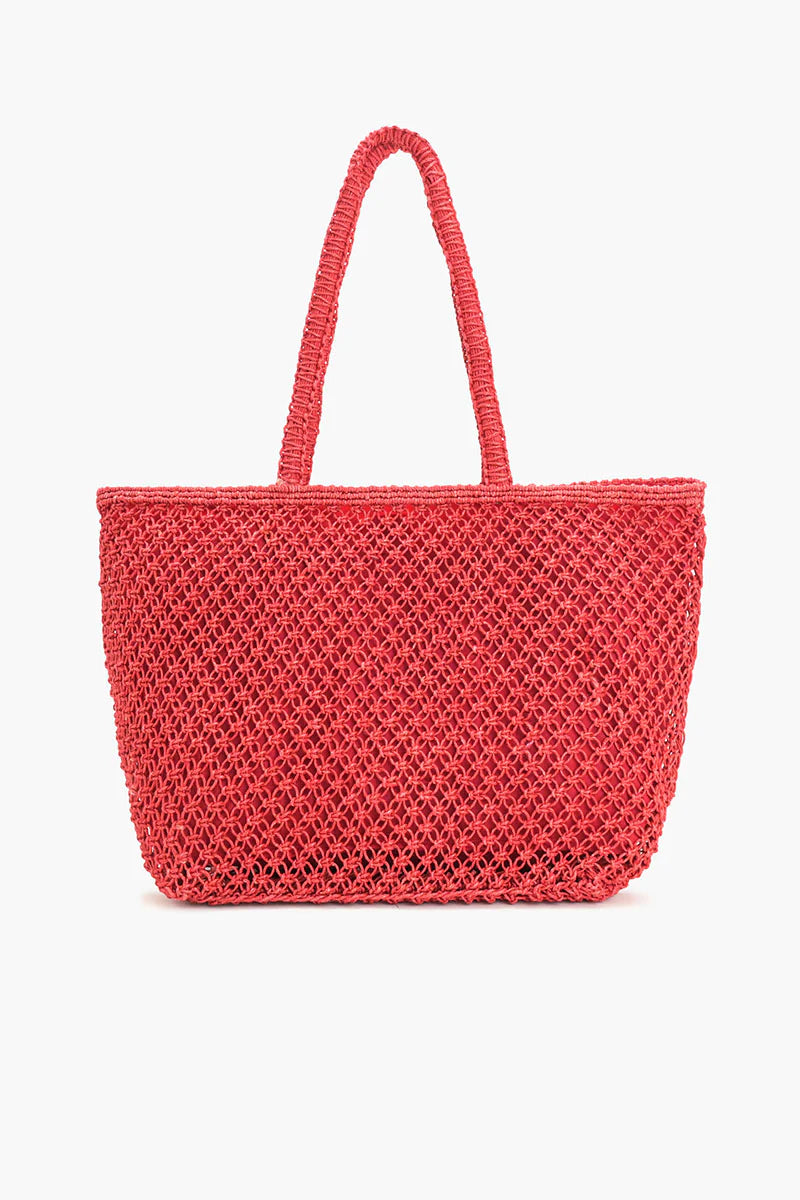 WOMEN'S CIAO BELLA BEADED MACRAME TOTE