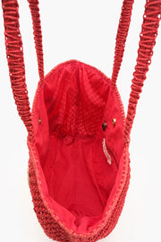 WOMEN'S CIAO BELLA BEADED MACRAME TOTE