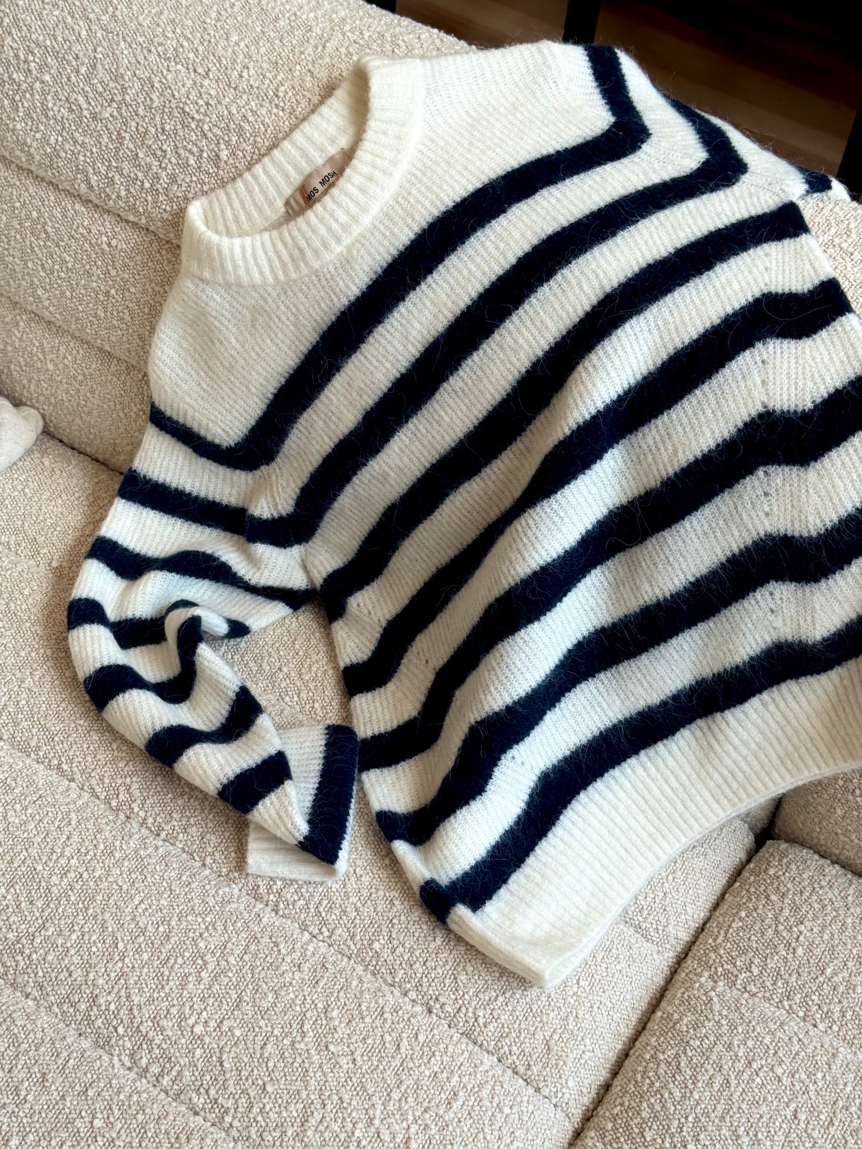 THORA STRIPE CREW NECK KNIT