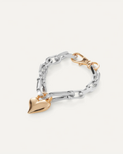 PADLOCK HEART CHAIN BRACELET