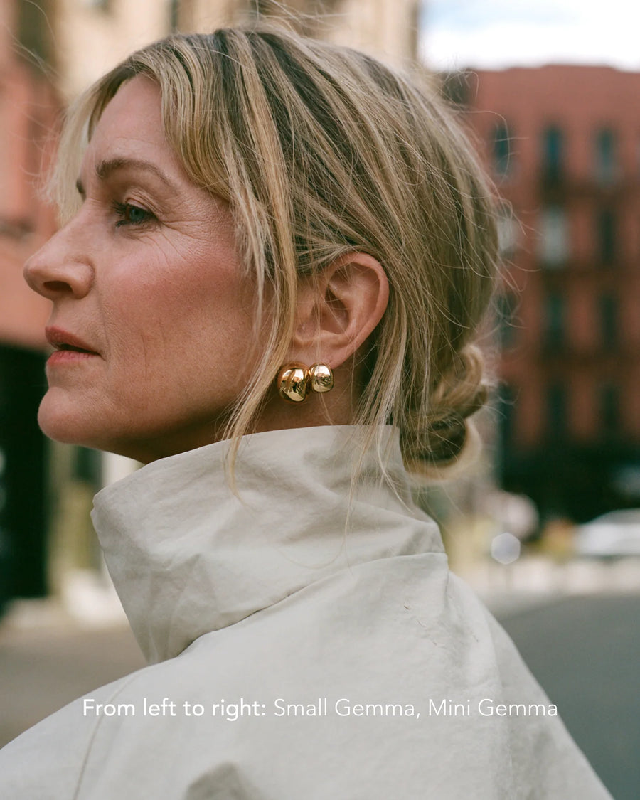 MINI GEMMA HOOPS