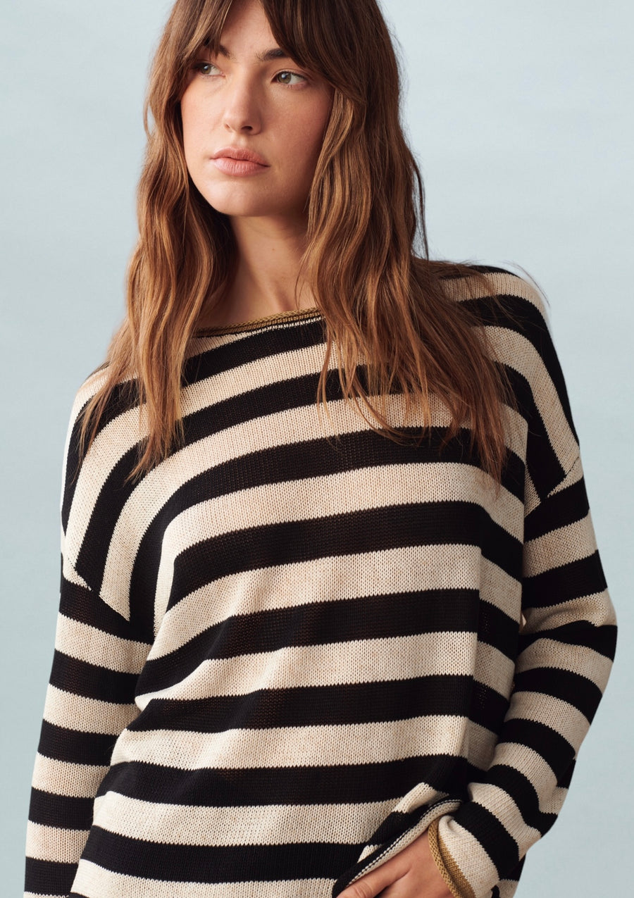 WOMEN'S SUZI STRIPED SWEATER