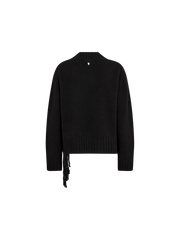 ESHALA FRINGE V NECK SWEATER