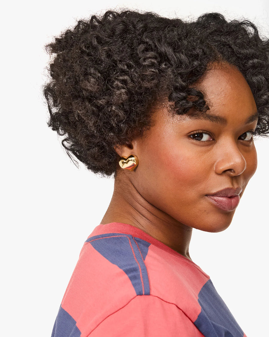 MYLAR HEART EARRINGS