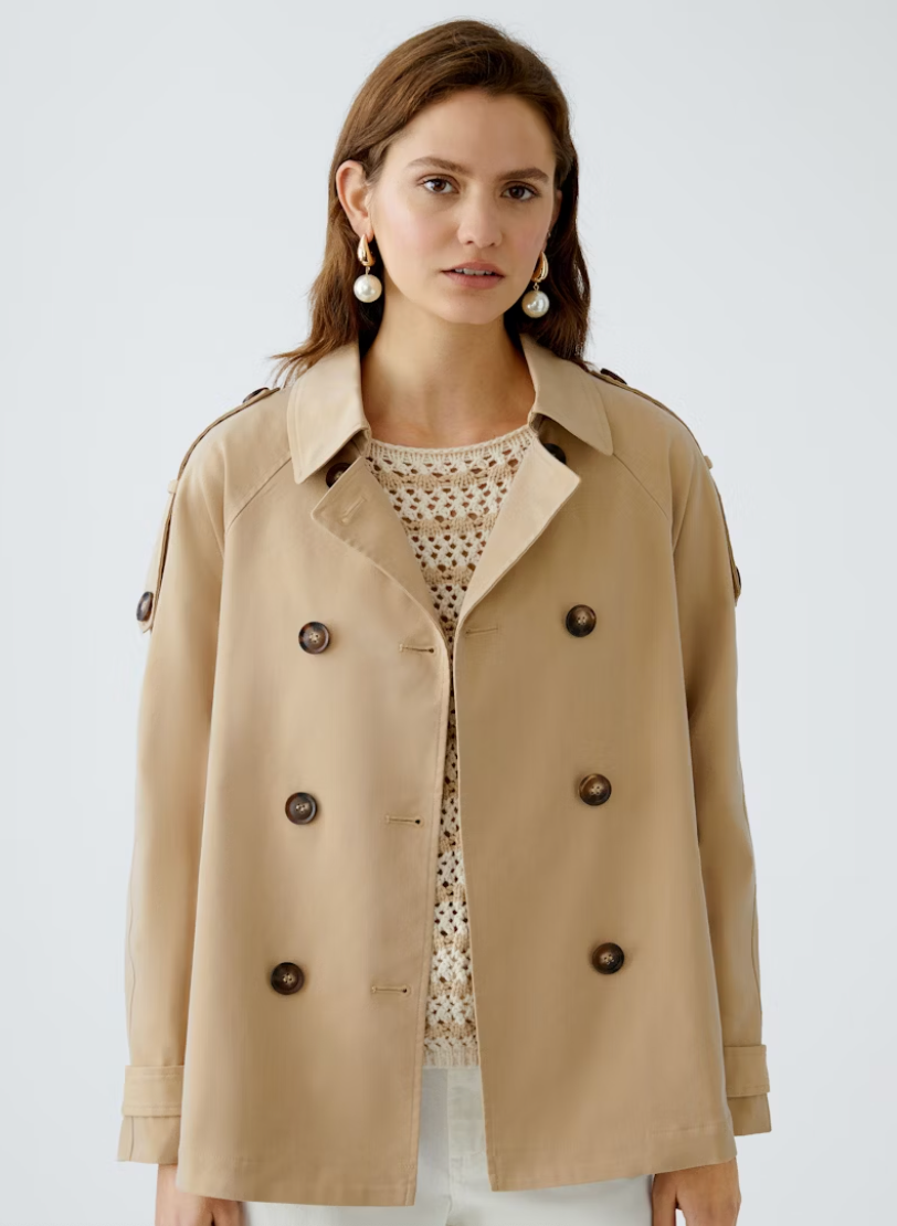 WOMEN'S CAMEL TRENCH