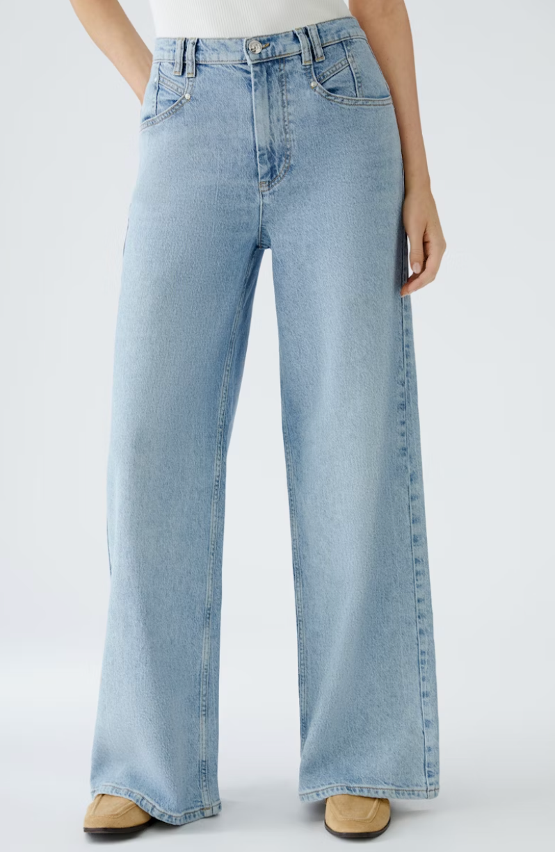 WOMEN'S BLUE DENIM HIGH RISE JEANS