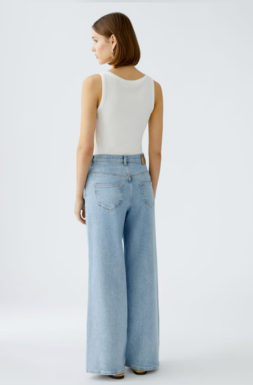 WOMEN'S BLUE DENIM HIGH RISE JEANS