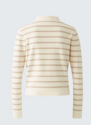 WOMEN'S WHITE CAMEL CARDIGAN