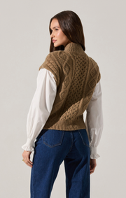ANGELINE MIXED MEDIA SWEATER