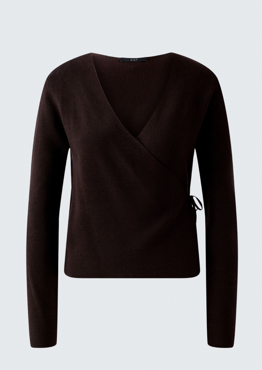 GANACHE WRAP PULLOVER