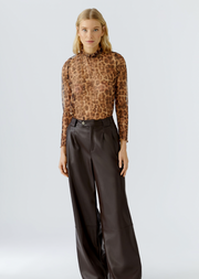 SHEER CAMEL SHIRT