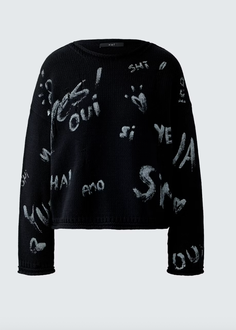 OFF WHITE GRAPHIC PULLOVER