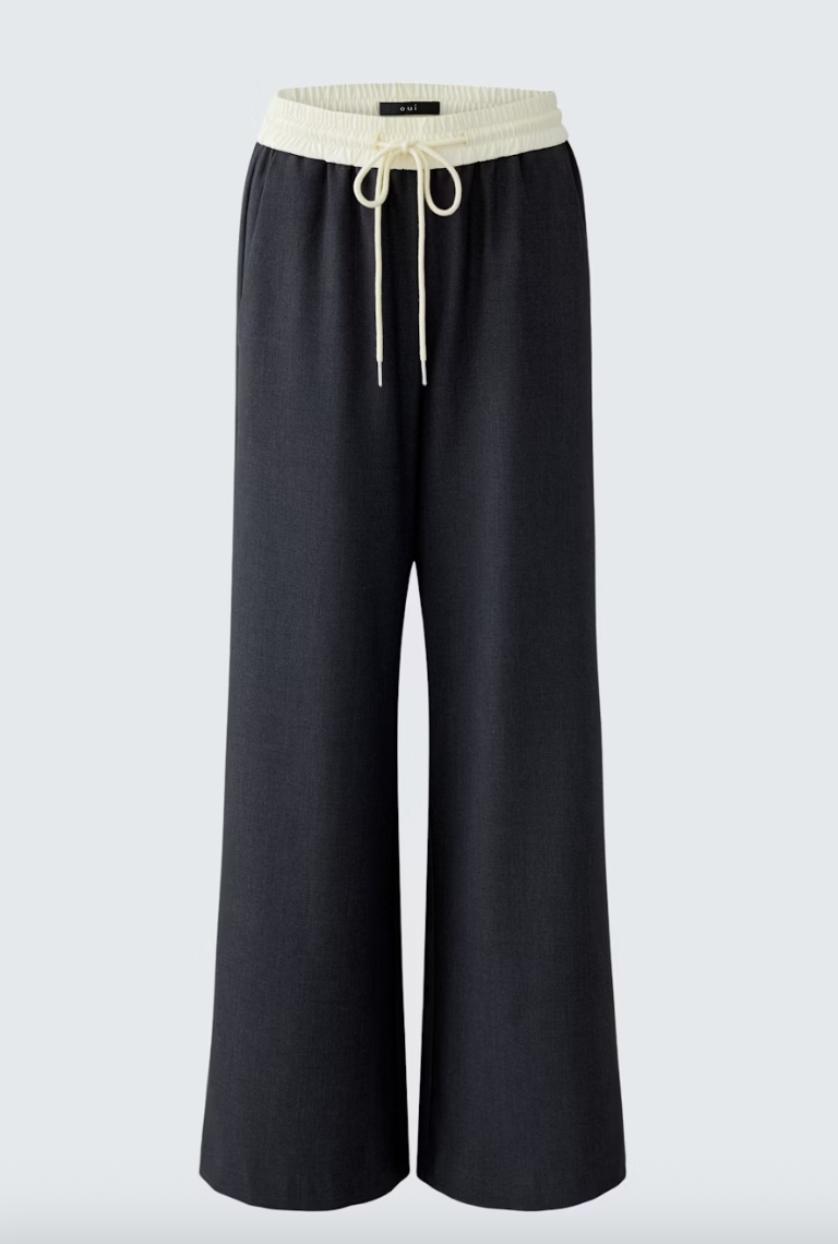 TRACK PANT STYLE SUIT PANTS