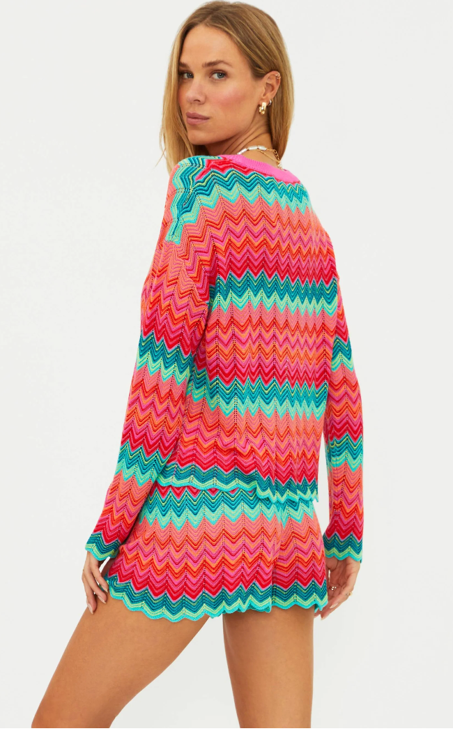 STRAWBERRY ICE BEACH SWEATER