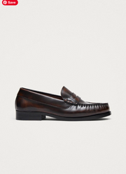 RIVET VINTAGE EFFECT LOAFERS