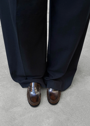 RIVET VINTAGE EFFECT LOAFERS