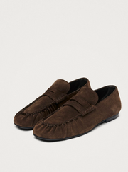 AVEN SUEDE BROWN LEATHER LOAFERS
