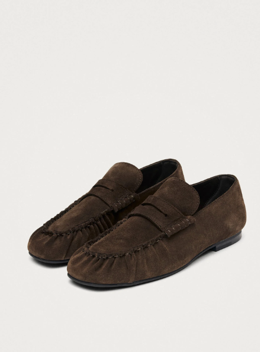 AVEN SUEDE BROWN LEATHER LOAFERS