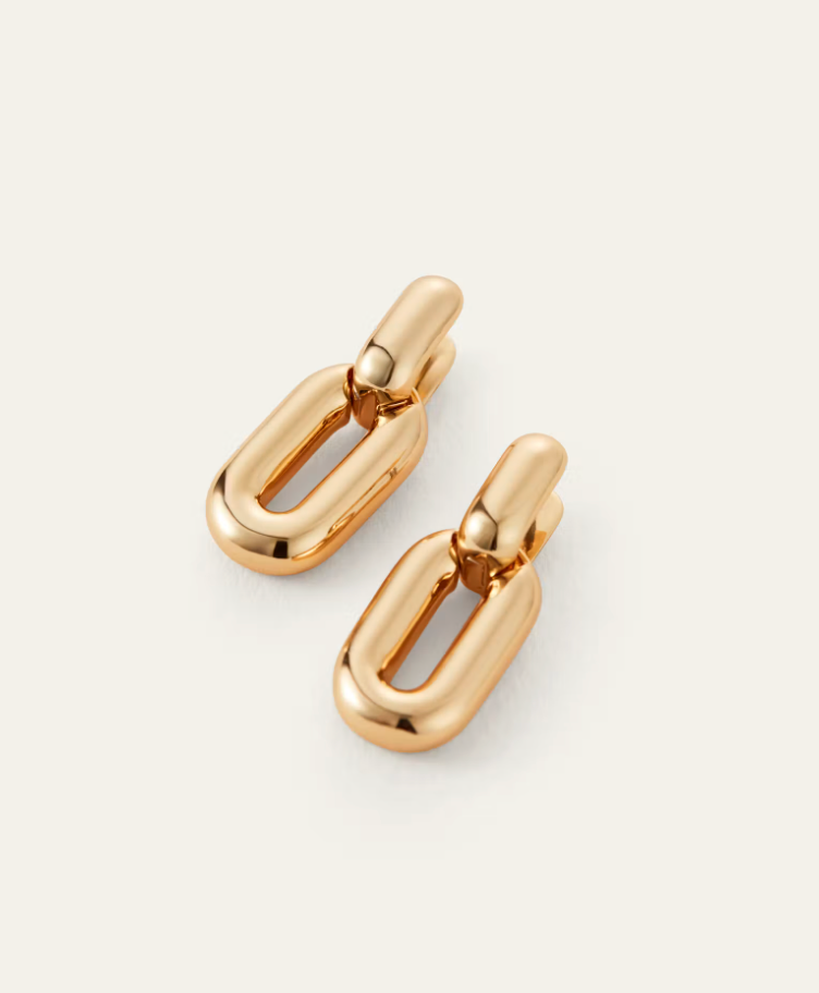 PUFFY DETACHABLE LINK EARRING