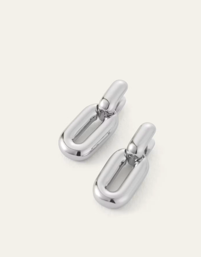 PUFFY DETACHABLE LINK EARRING