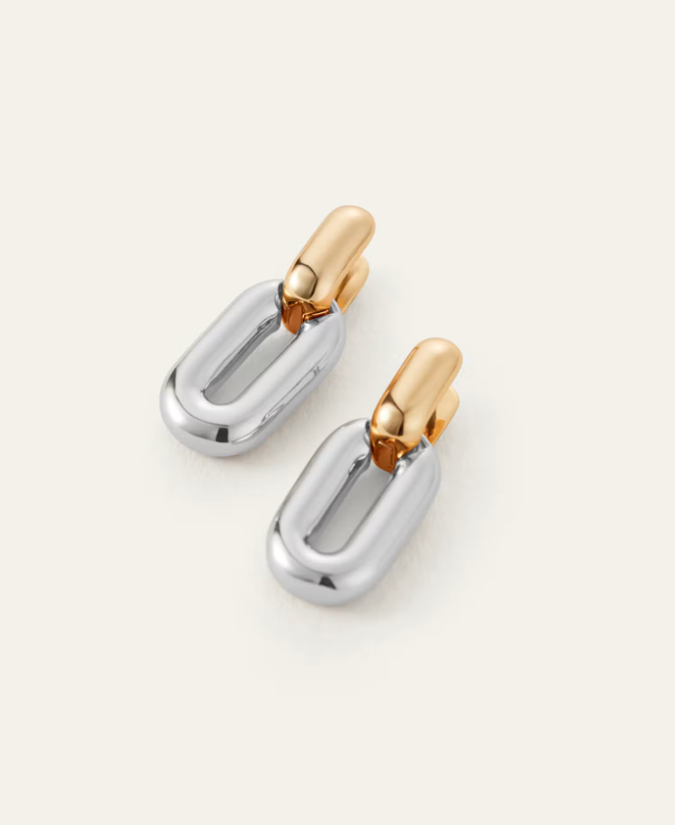 PUFFY DETACHABLE LINK EARRING