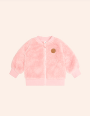CHERRY BOW FURRY JACKET