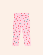 STRAWBERRY PRINT RIB LEGGING