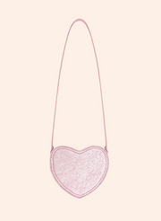 STRAWBERRY SEQUIN HEART BAG