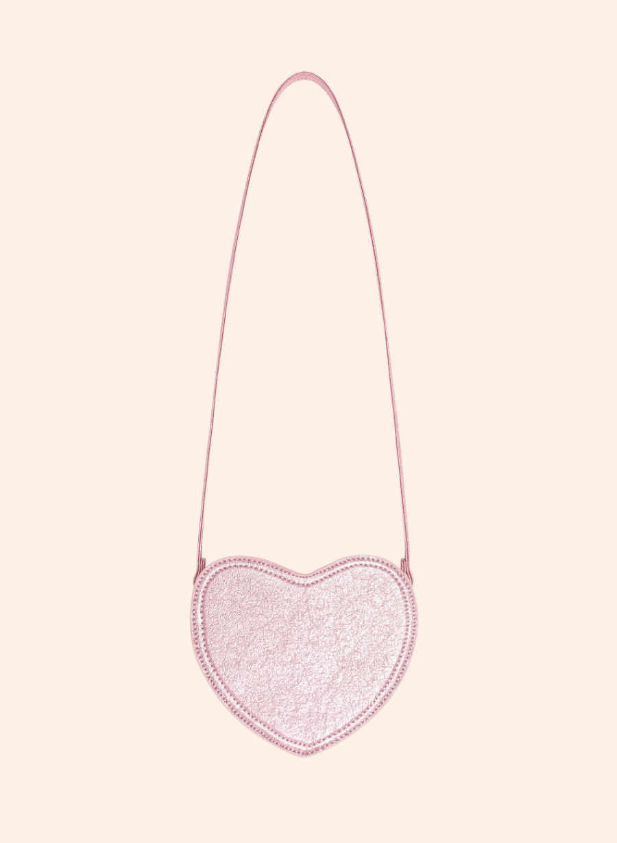 STRAWBERRY SEQUIN HEART BAG