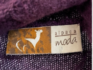 Alpaca Moda Purple Knit Sweater Dress