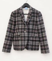 Black Fleece Plaid Blazer