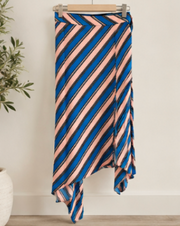 TopShop Asymmetrical Striped Skirt