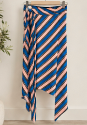 TopShop Asymmetrical Striped Skirt