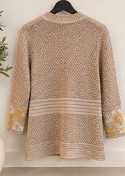 Yellow Lia Molly Sweater, Large