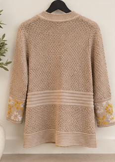 Yellow Lia Molly Sweater, Large