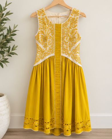 Moulinette Soeurs Embroidered Dress