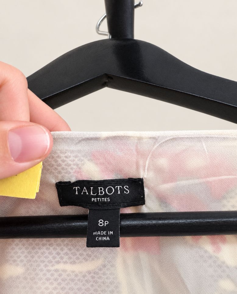 Talbots Petites Floral Sleeveless Shift Dress