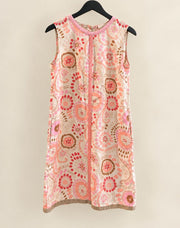 S Max Mara Printed Sleeveless Shift Dress
