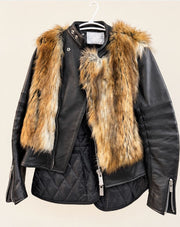 Sacai Leather Moto Jacket