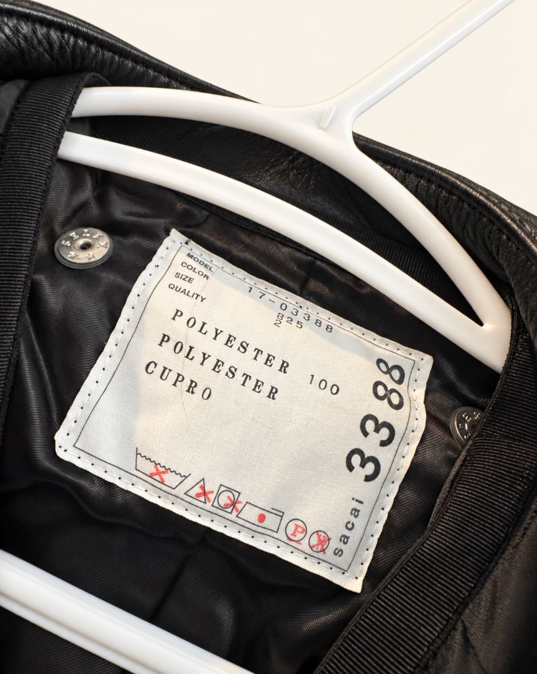 Sacai Leather Moto Jacket